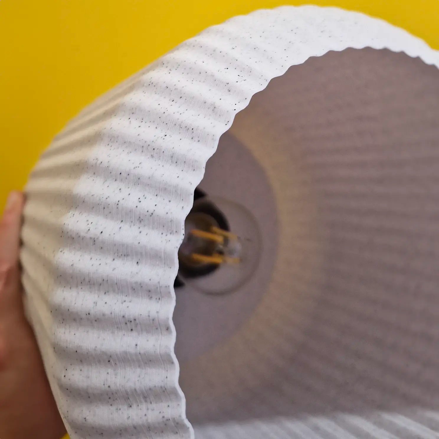 Lucash lampshade in marble white, illustrating elegant design suitable for sophisticated interior decor.