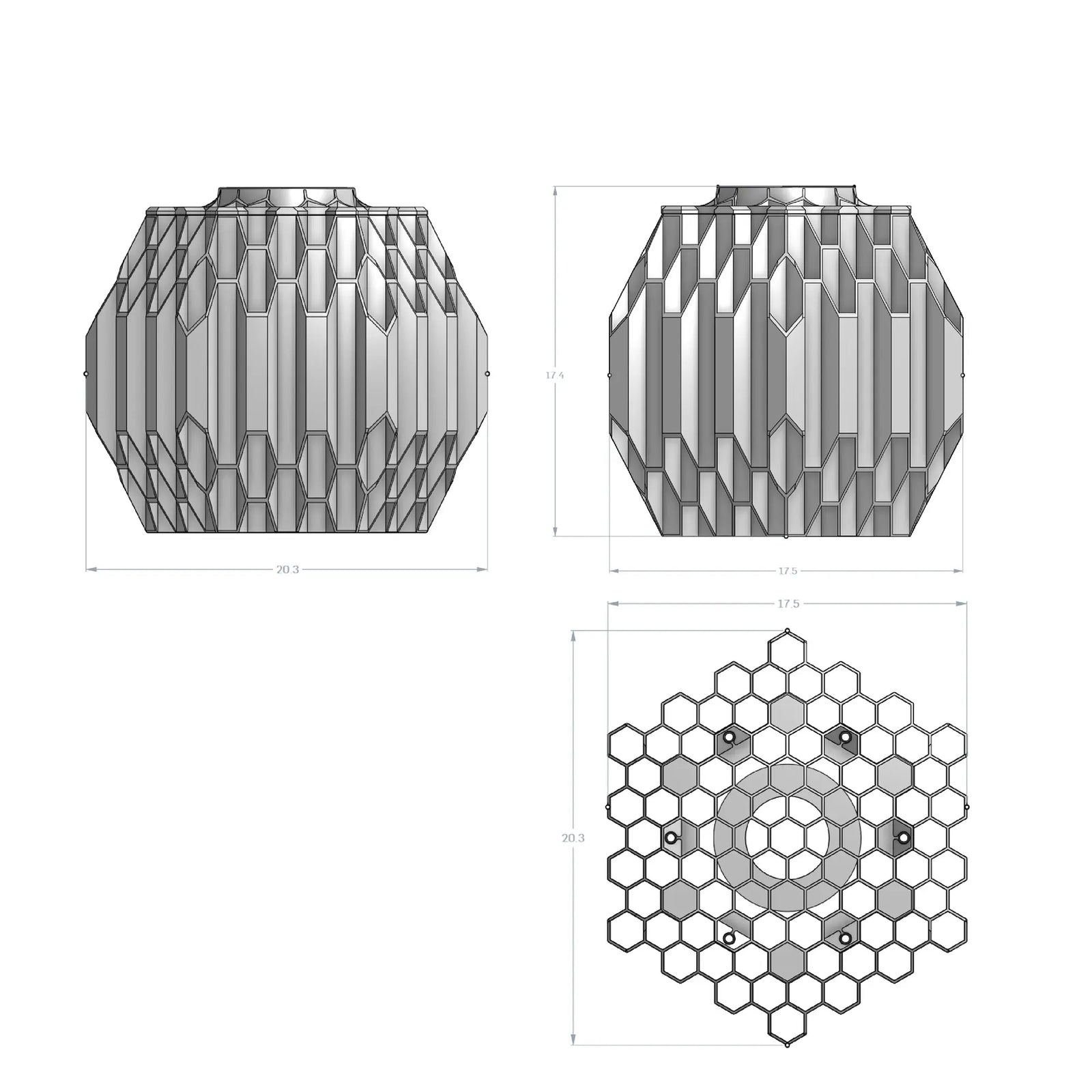 The Hex Overload Lampshade: Modern Geometric Elegance