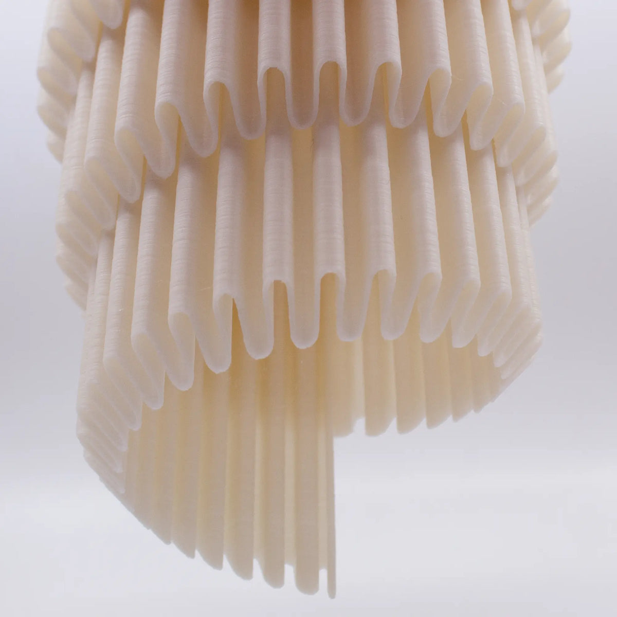 Unfurling Ripple Chandelier  - Abstract Lamp Shade