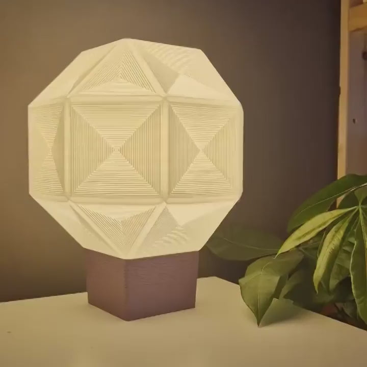 Минималистична настолна лампа Tessera - Лампа за бюро/нощно шкафче